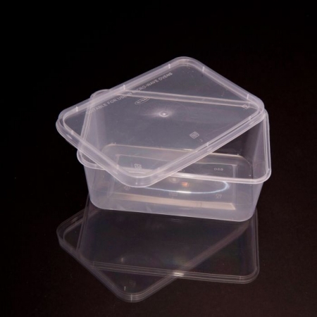 650ml Plastic Containers & Lids 250