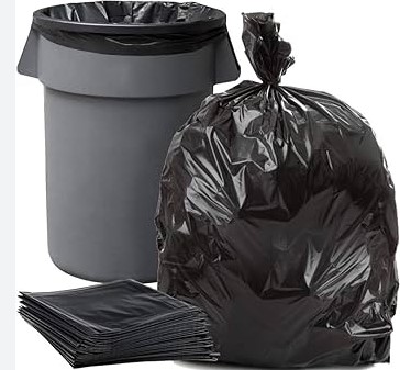 Large Black Bin Bag Heavy Duty (18x29x39) Approx 200