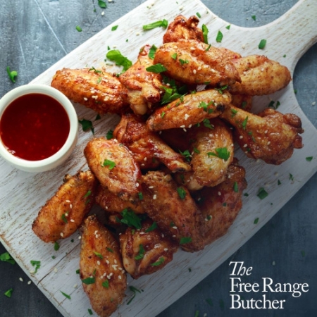 Bbq Halal Half Cooked Chicken Wings 3kg