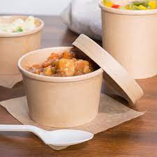 1000ml Hot Food Bowls Kraft Approx 300