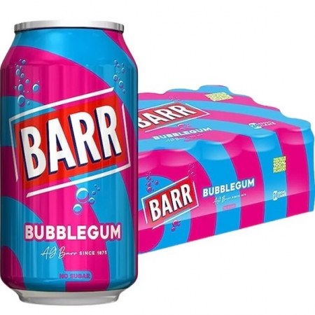 Barr Bubblegum Cans 24x330ml