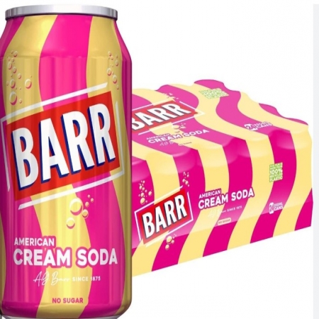 Barr Cream Soda Cans 24x330ml