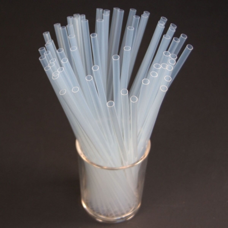 Straight Smoothie Straw Plastic Clear 9mm 200pcs