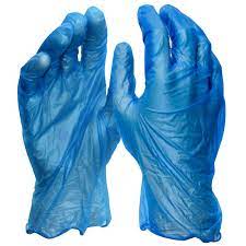 Blue Vinyl Gloves Large (Powder Free) 1x100