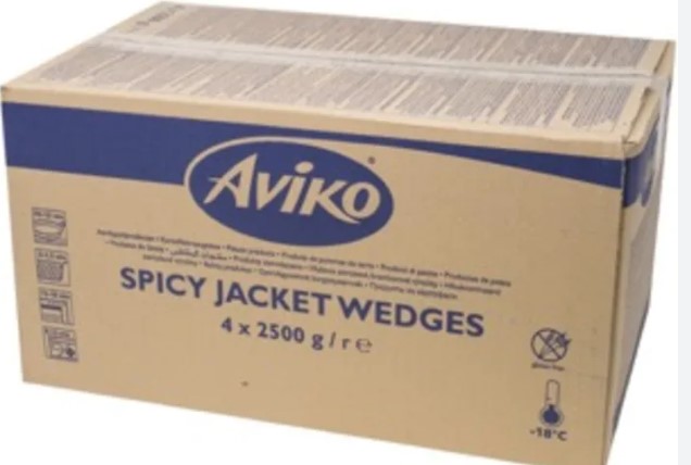 Aviko Spicy Wedges-4x2.5kg