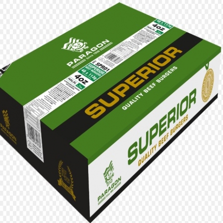 Paragon Halal Superior Beef Burger (4oz) 48x113g