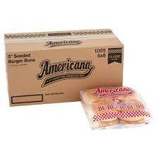 4" Americana Seeded Bun 6x8